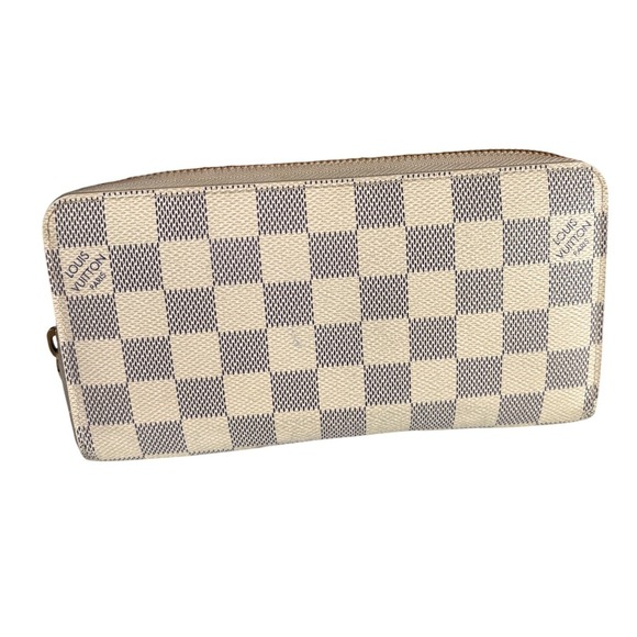 Louis Vuitton Damier Azur Canvas Zippy Wallet With Box Good Pre-Owned Condition - Picture 4 of 16